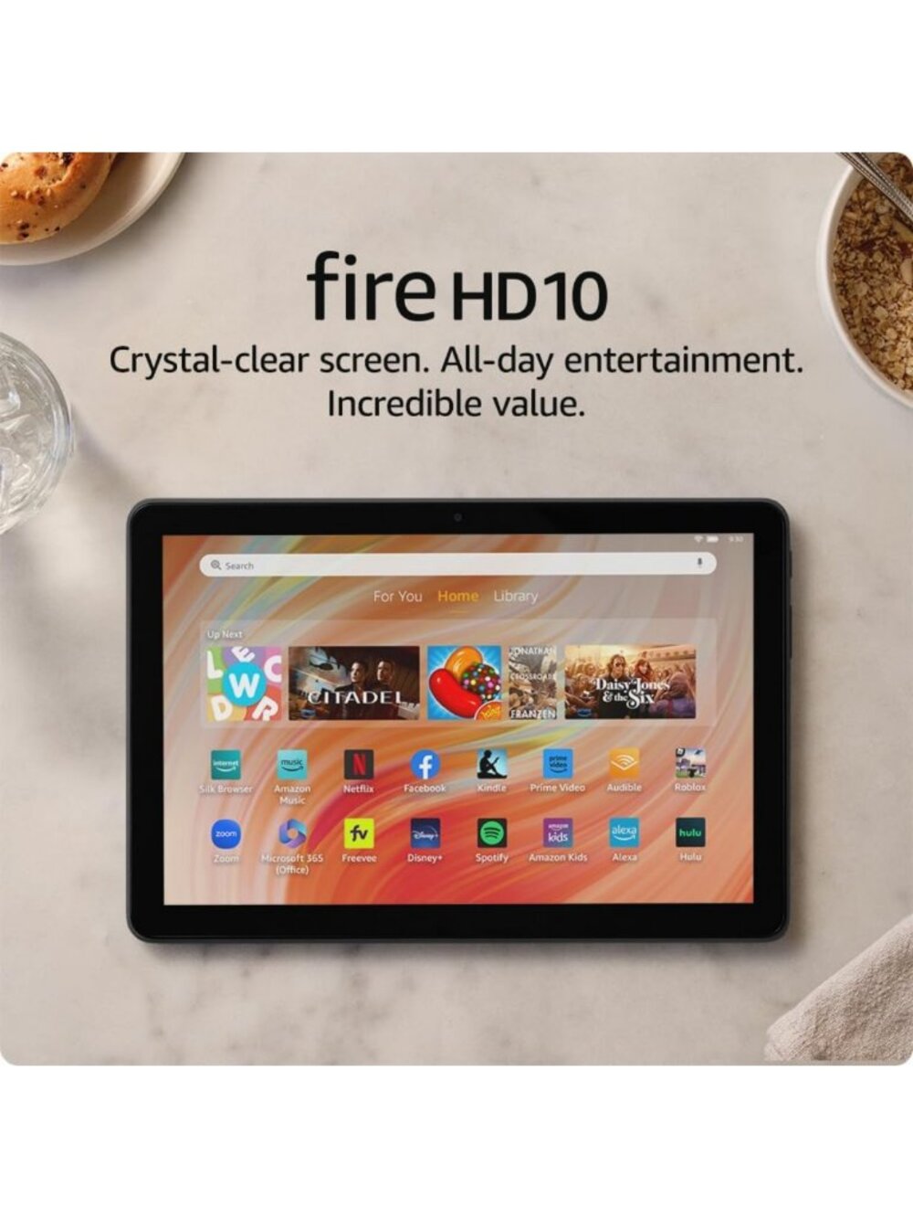 10.1” Full HD Tablet with Octa-Core Processor, 4GB RAM, 32GB Storage - Relax